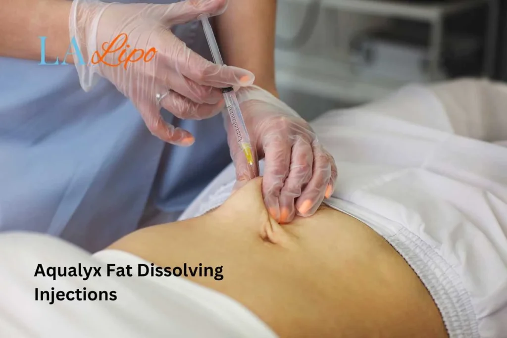 woman having fat dissolving injections Worksop in the stomach