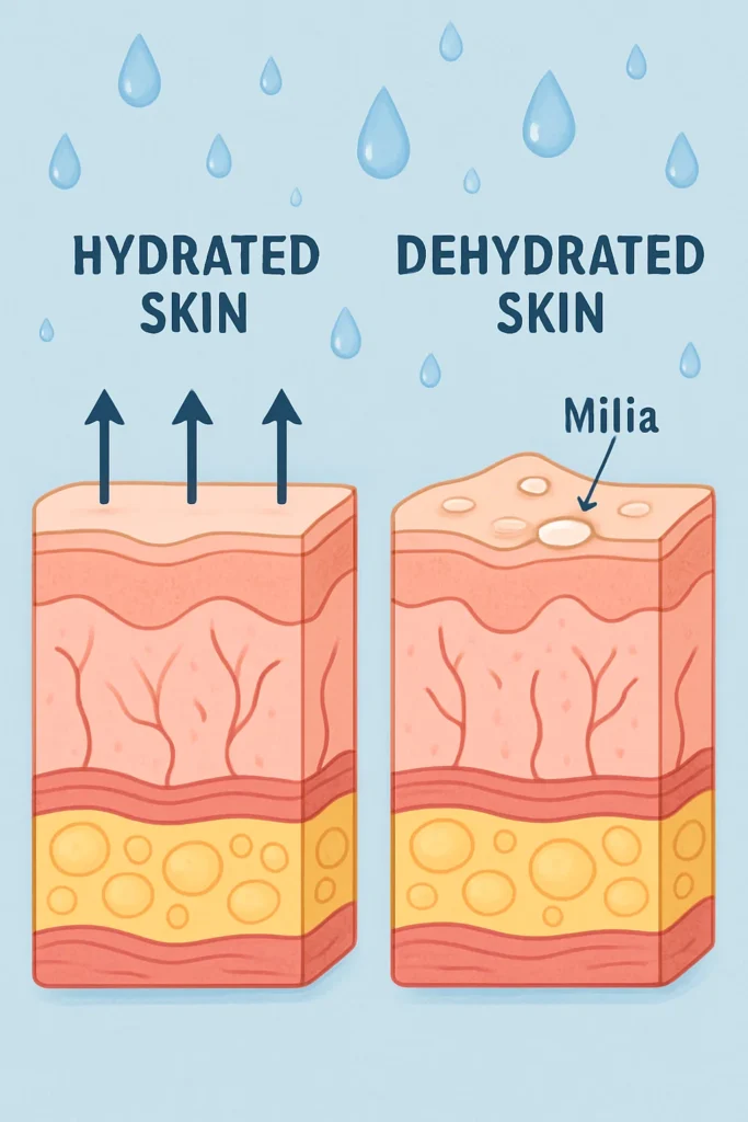 The importance of hydration and milia production Worksop