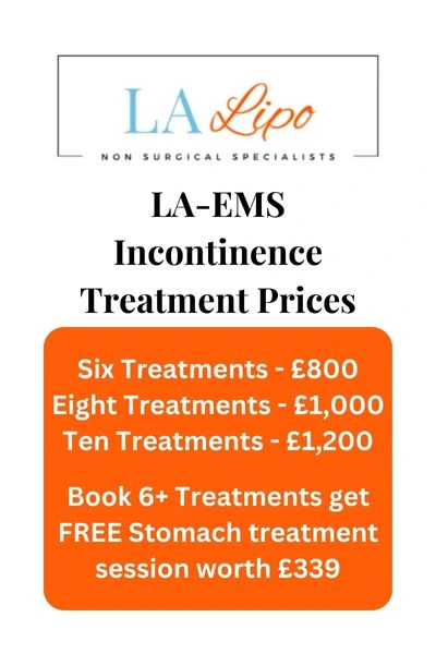 LA-EMS Incontinence Treatment Prices Worksop